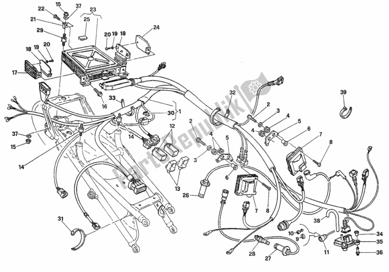Todas as partes de Unidade De Controle Do Motor do Ducati Superbike 916 SPS 1997
